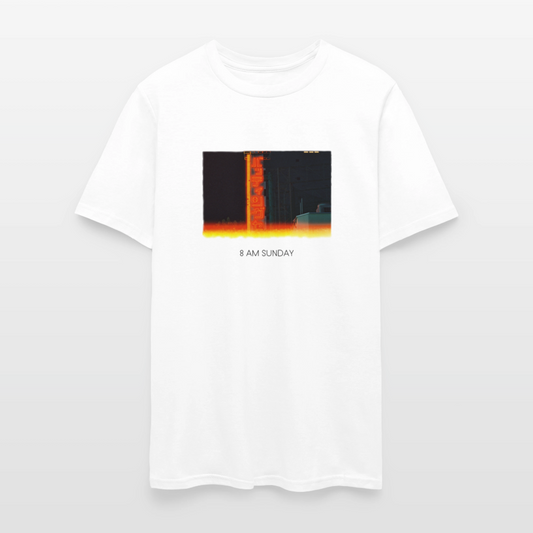8 AM SUNDAY Batting Cages Tee - white