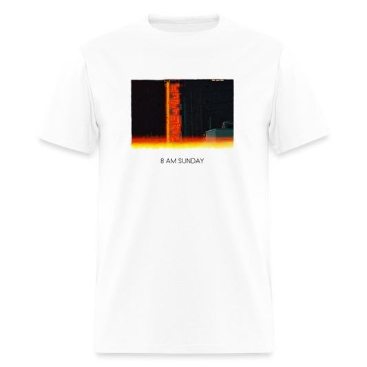 8 AM SUNDAY Batting Cages Tee - white